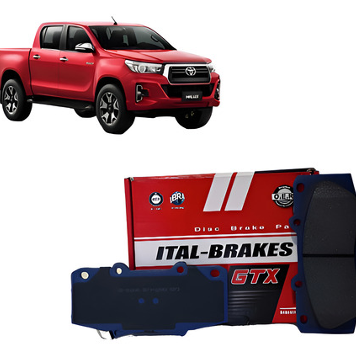 Pastillas De Frenos Delanteras Toyota Hilux 2.4 2016 + 1