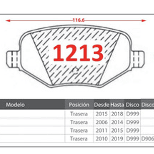 Pastillas De Frenos Traseras Gtx Ford Explorer 2013-2019