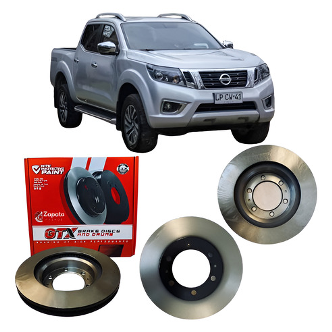 Discos De Freno Delanteros Gtx Nissan Np300 (par) Año 2015+ 1