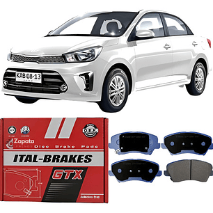Pastillas Freno Delanteras Gtx Para Kia Soluto 2021+