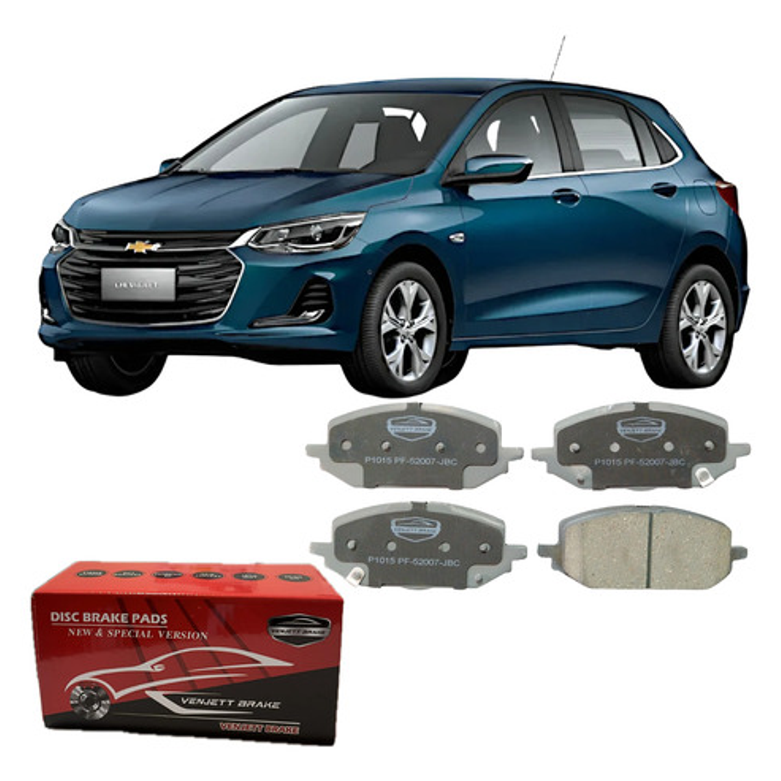 Pastilla De Freno Chevrolet Onix 1.0 Turbo 2020 En Adelante 1