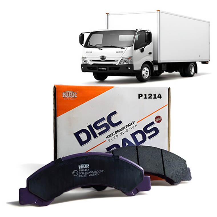 Pastillas Freno Traseras Hino Xzu Serie 300 Marca Nibk 1