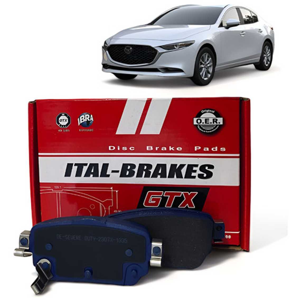 Pastillas De Frenos Traseras Gtx Para Mazda 6 2.0 Año 2015 + 1