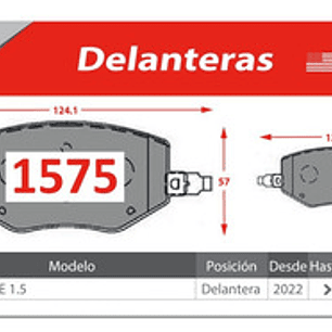 Pastillas Freno Delanteras Chevrolet Groove 2021 +