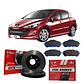 Discos + Pastillas Freno Delanteros Gtx - Peugeot 308 -2013+ - Miniatura 1