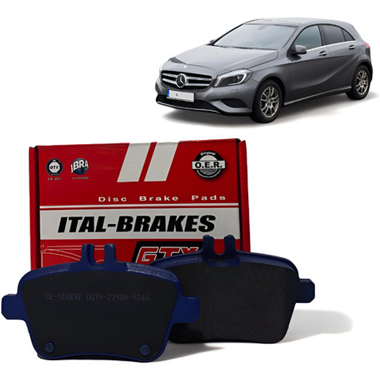  Pastillas Freno Traseras Para Mercedes Benz A200 W176 1