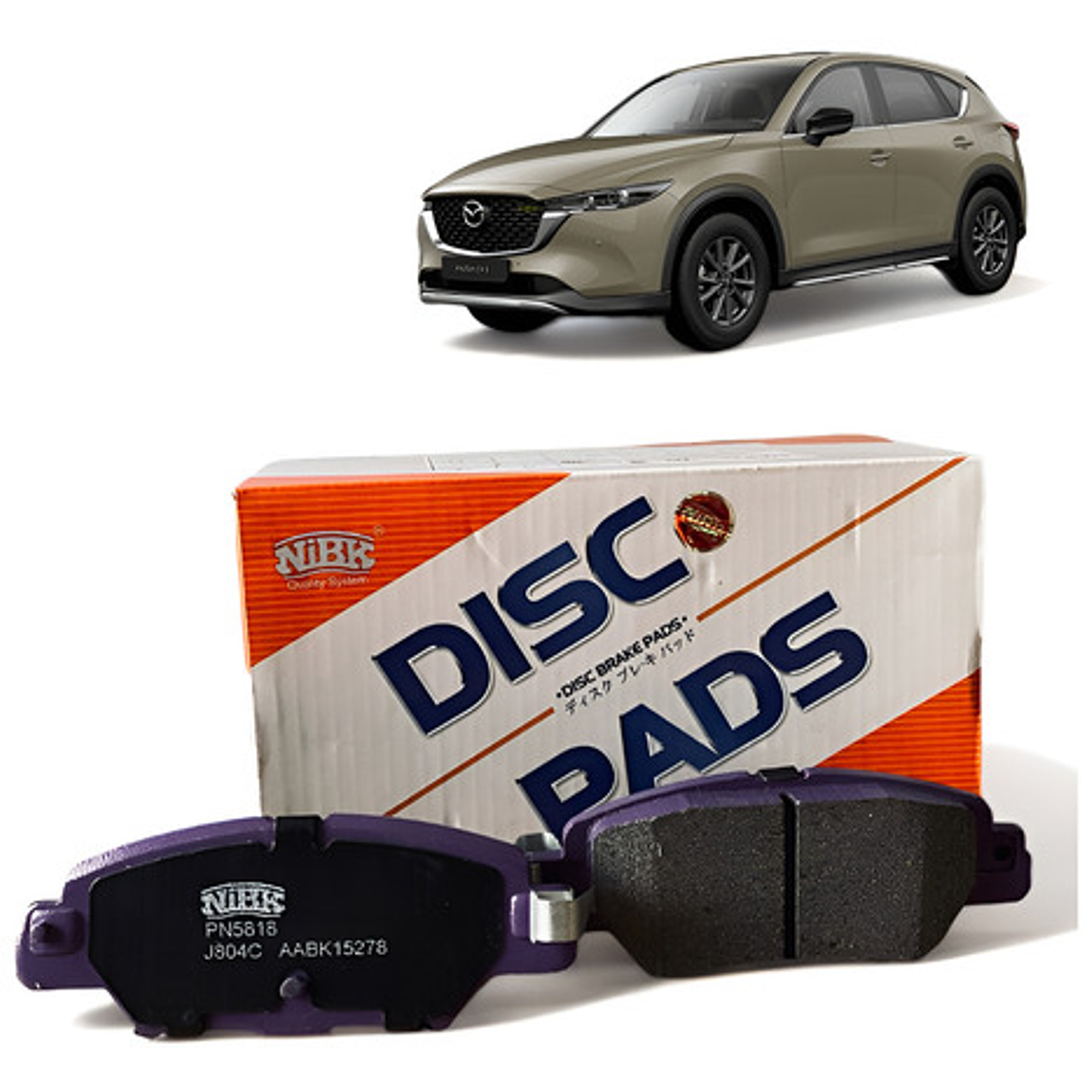 Pastillas De Frenos Traseras Mazda Cx5 2012-2024 Nibk 1