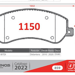 Discos + Pastillas Freno Delanteras Volkswagen Amarok 2.0