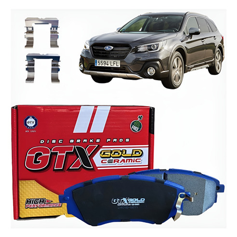Pastillas Frenos Delanteras Cerámica Subaru Outback 2015+ 1