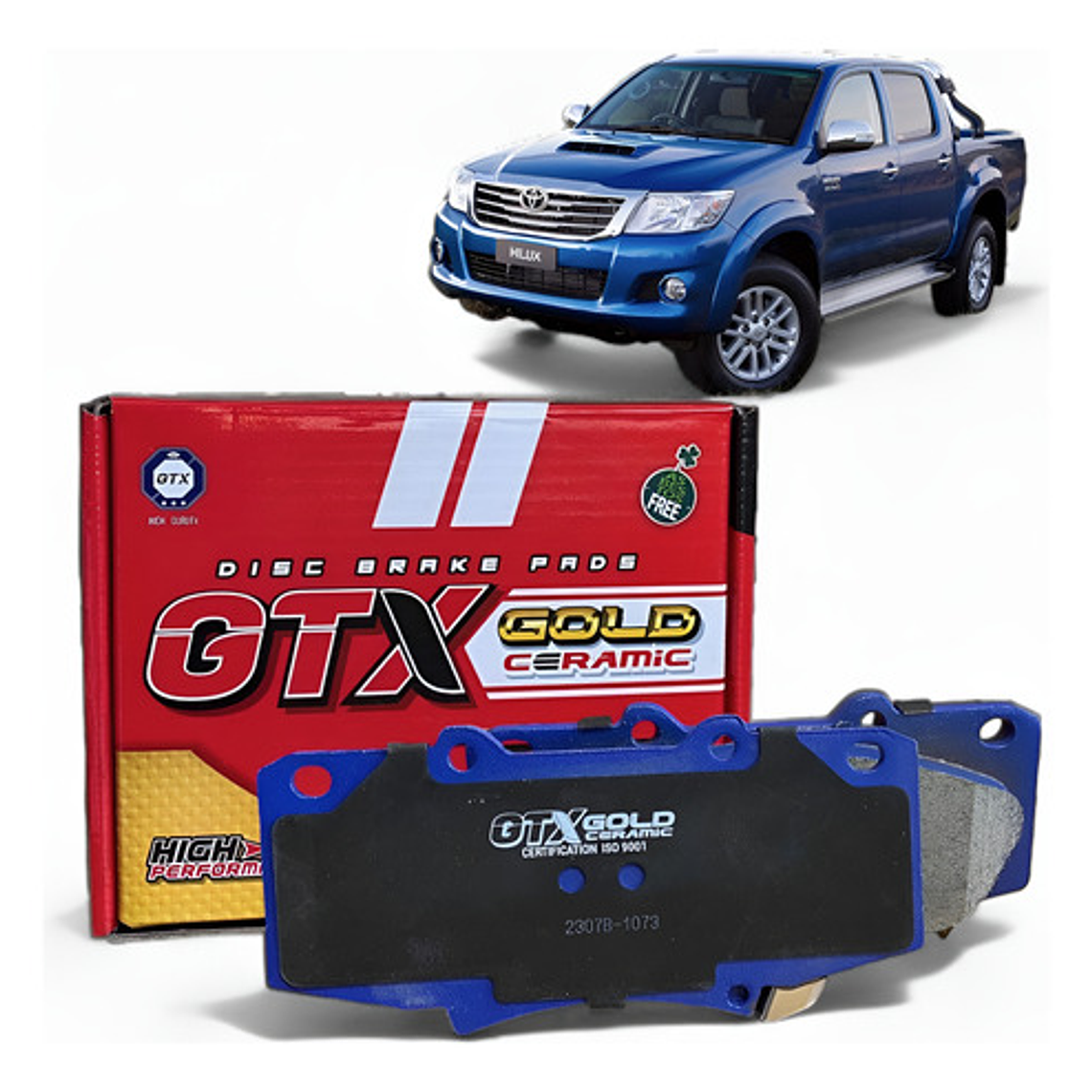 Pastillas Frenos Delanteras Ceramica Toyota Hilux 2005-2016 1
