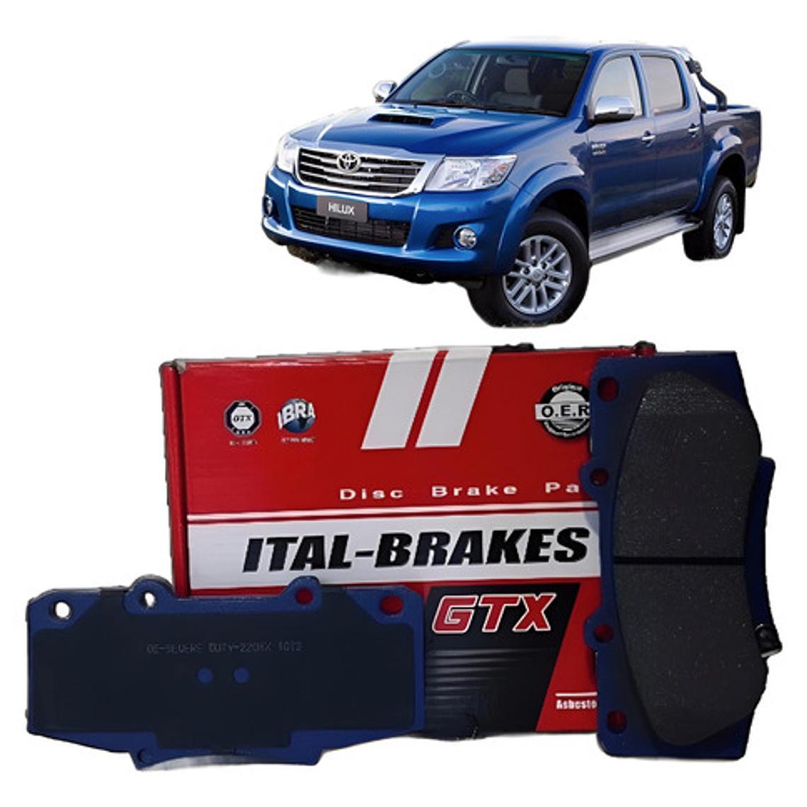 Pastillas De Frenos Delanteras Toyota Hilux 2005-2016 1