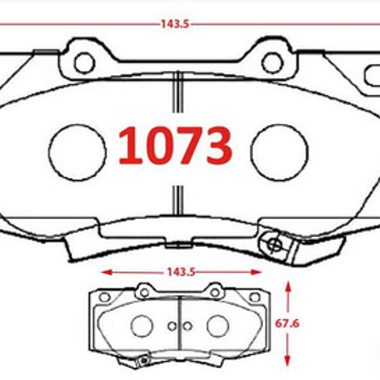 Pastillas De Frenos Delanteras Toyota Hilux 2005-2016 3