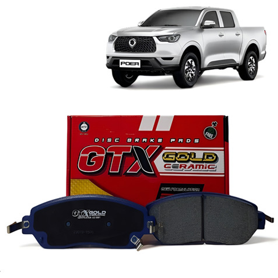 Pastillas Freno Del Gtx Cerámica Great Wall Poer 2.0 2020+ 1