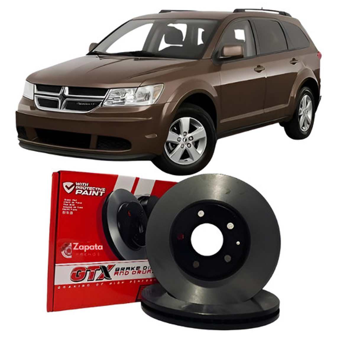 Discos Freno Delanteros Para Dodge Journey 2008-2013 1