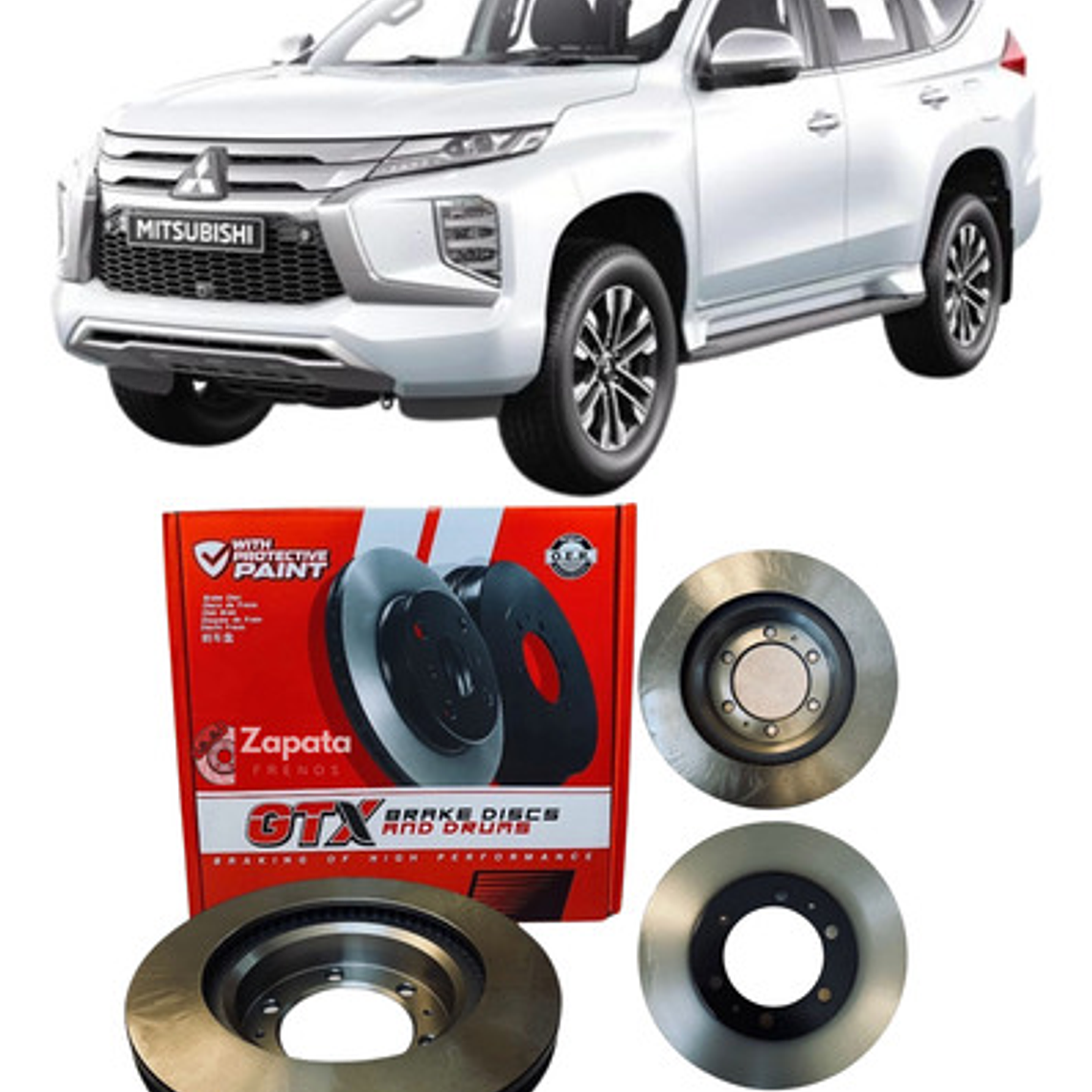 Discos De Freno Traseros Gtx Montero Sport 2.4 2017+ 1