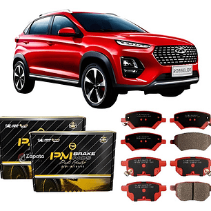 Pastillas Freno Delanteras + Trasera Chery Tiggo 2 2017-2023