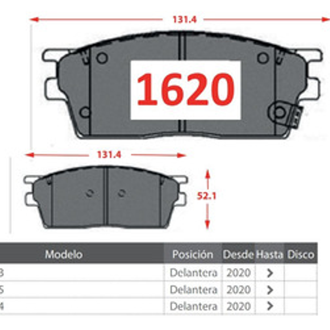 Pastillas Frenos Delanteras Gtx - Gac Gs3 Gs4 2022-2024 3