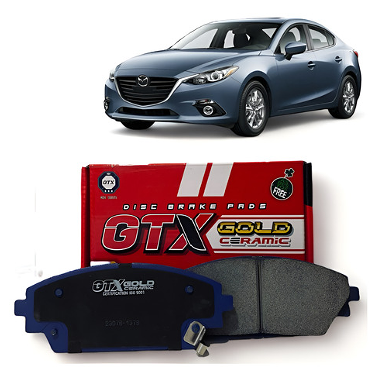 Pastillas Freno Delanteras Cerámica Mazda 3 2014 + 1