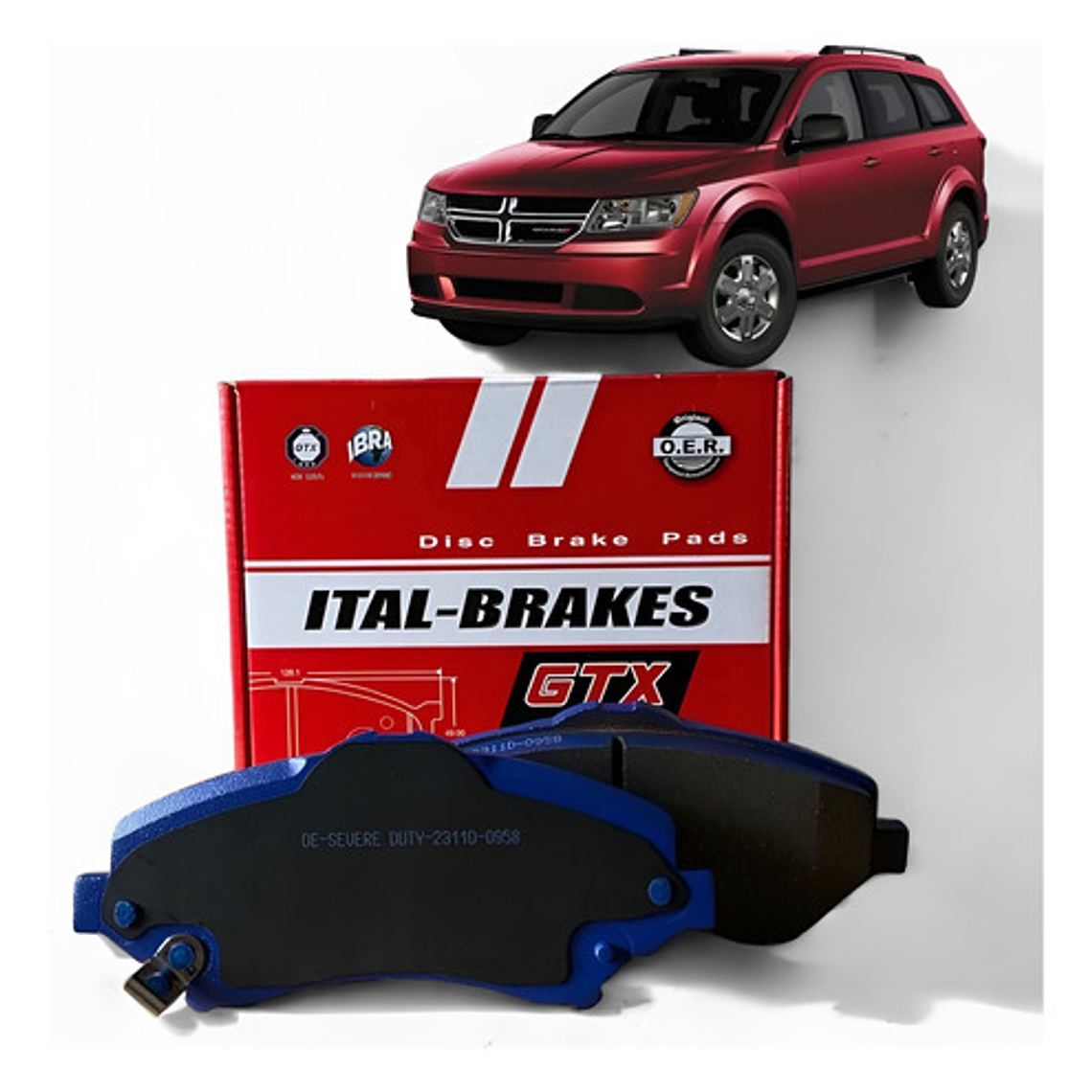 Pastillas Freno Delanteras Gtx Dodge Journey 2008-2013 1
