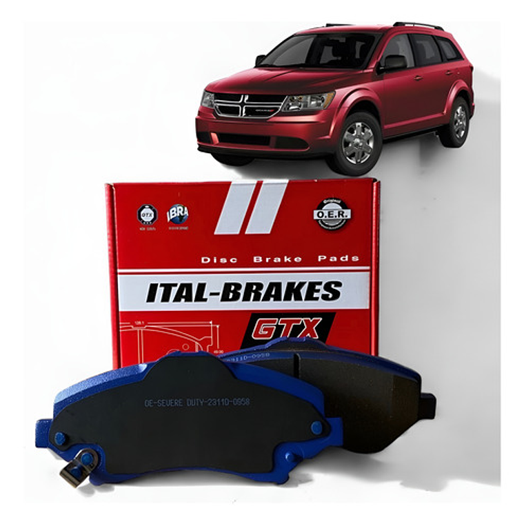Pastillas Freno Delanteras Gtx Dodge Journey 2008-2013 1