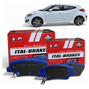 Pastillas Freno Delanteras Y Traseras Para Hyundai Veloster