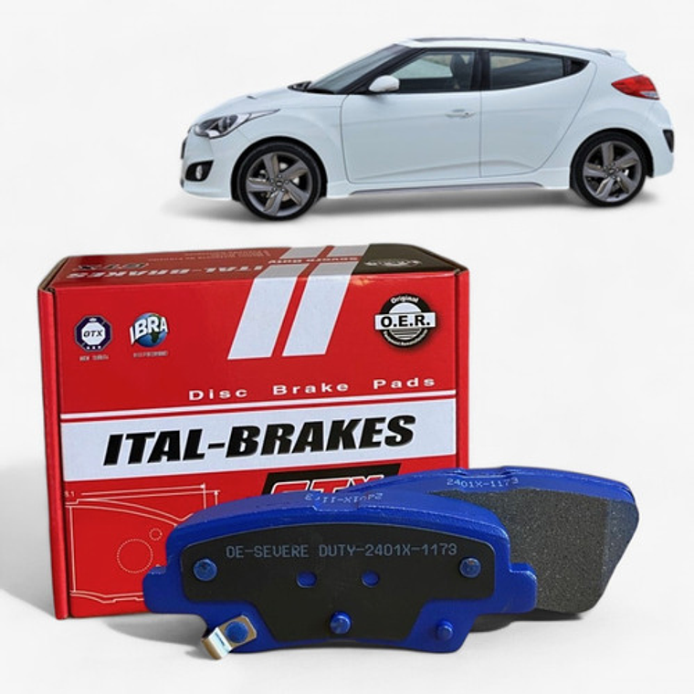 Pastillas Freno Delanteras Y Traseras Para Hyundai Veloster 4