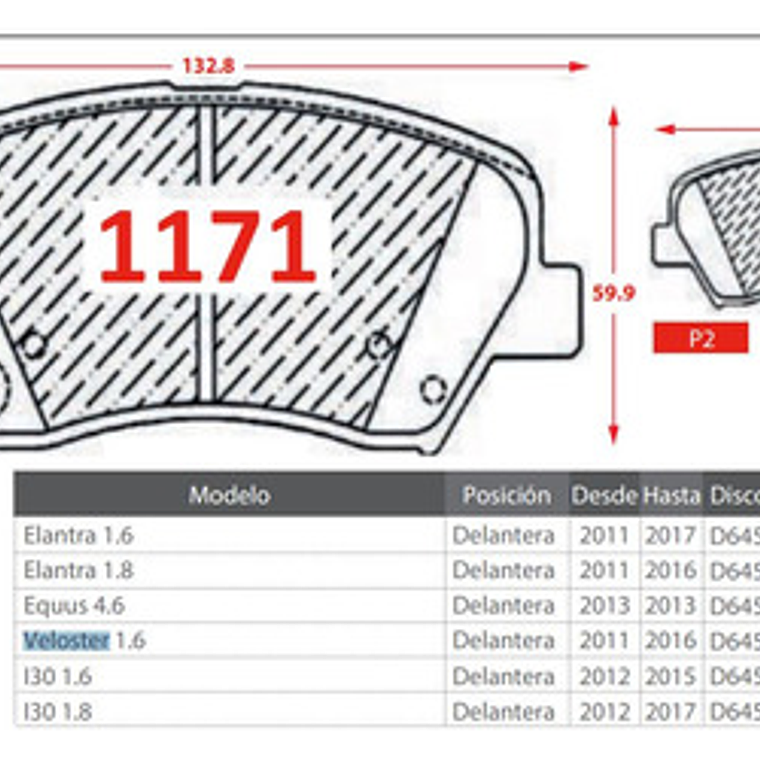 Pastillas Freno Delanteras Y Traseras Para Hyundai Veloster 5