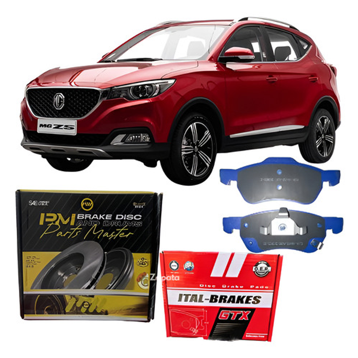 Discos De Freno Y Pastillas Delanteros Mg Zs 1.5 2017-2024 1