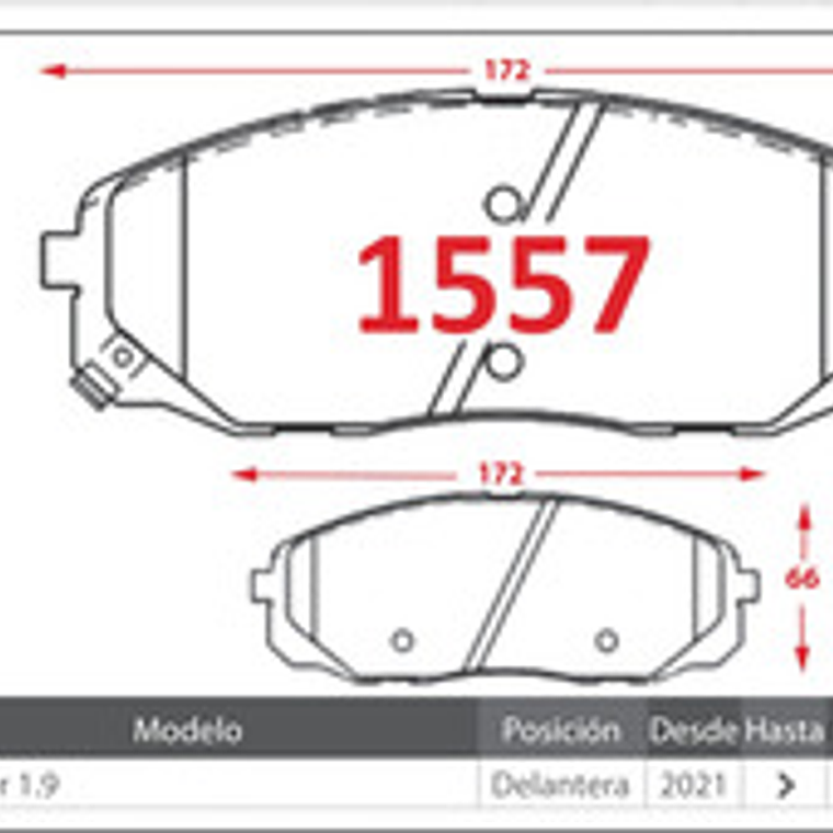 Pastilla Freno Changan Hunter 1.9 2021 En Adelante 4