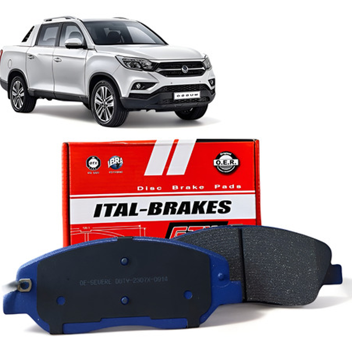 Pastillas Freno Delanteras Gtx Ssangyong Musso 18- 1