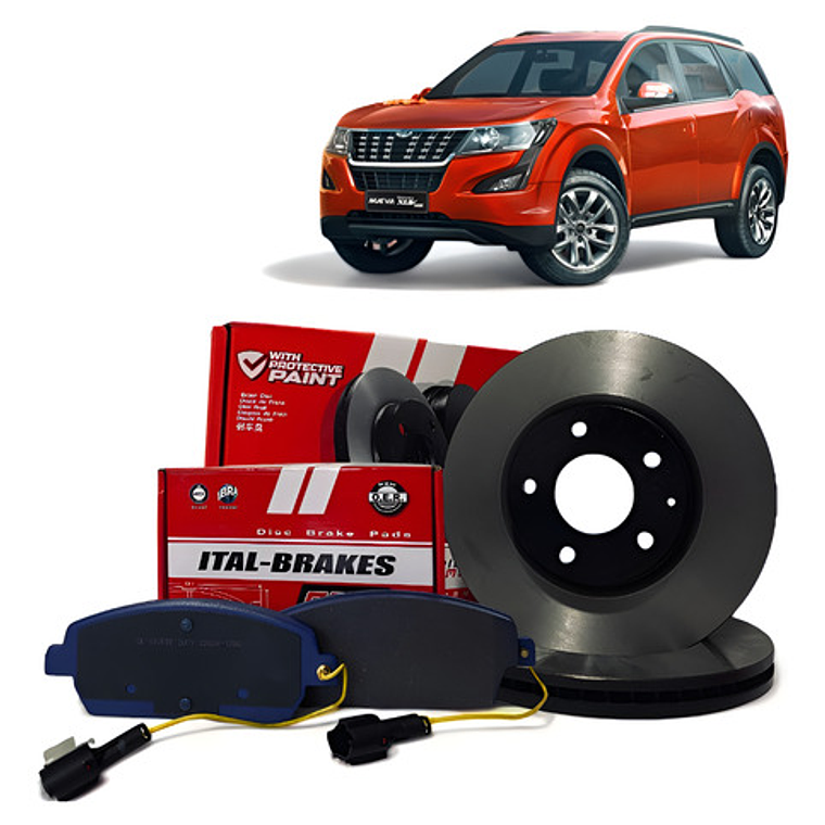 Kit Discos Y Pastillas Freno Delanteras Mahindra Xuv 500  1