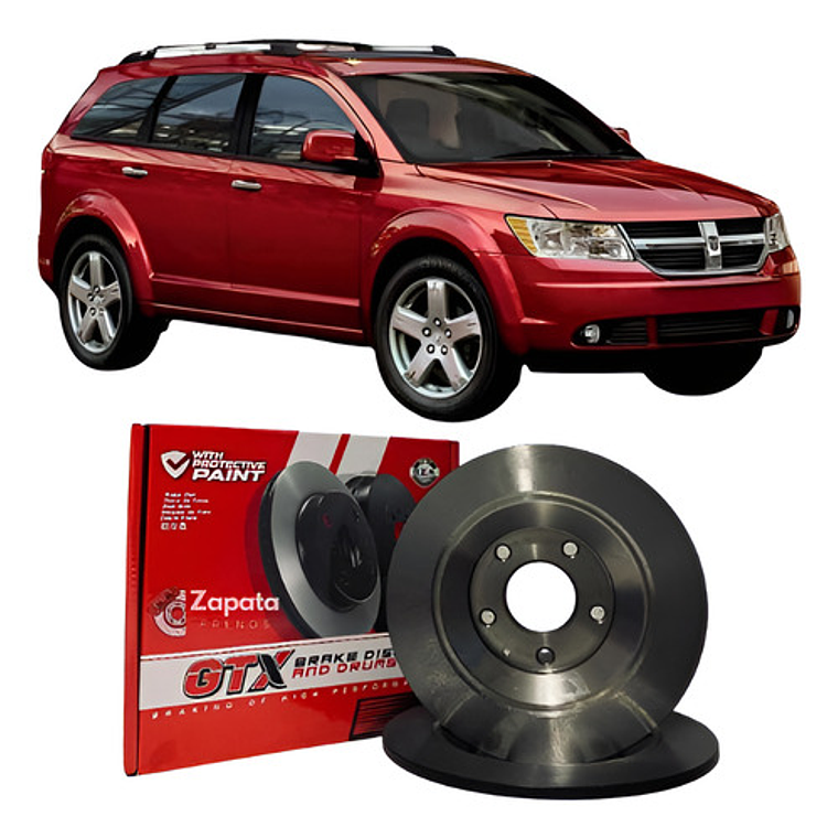 Discos Freno Traseros Gtx Para Dodge Journey 2008-2013 1