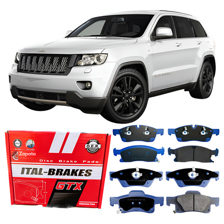 Jeep Grand Cherokee Pastillas Freno Delanteras Y Traseras 1