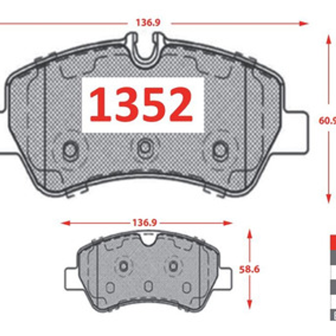 Kit De Pastillas Freno Delt / Tras Ford Transit 2.2 Tdci 4
