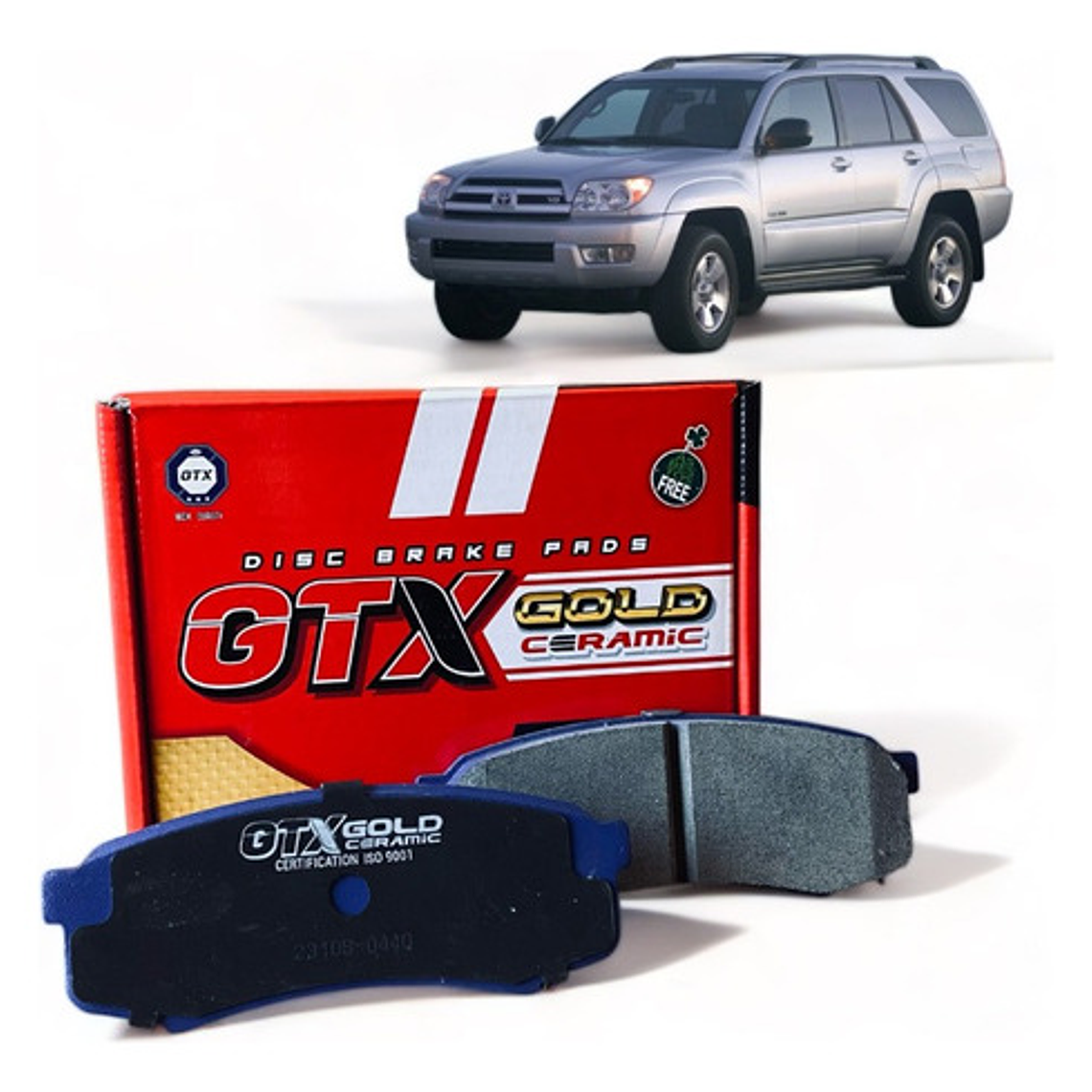 Pastillas Freno Traseras Cerámica Toyota 4 Runner Año 2003- 1