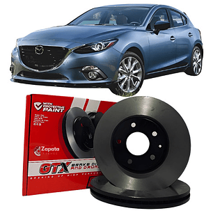 Discos De Freno Gtx Delanteros Mazda 3 2015 +