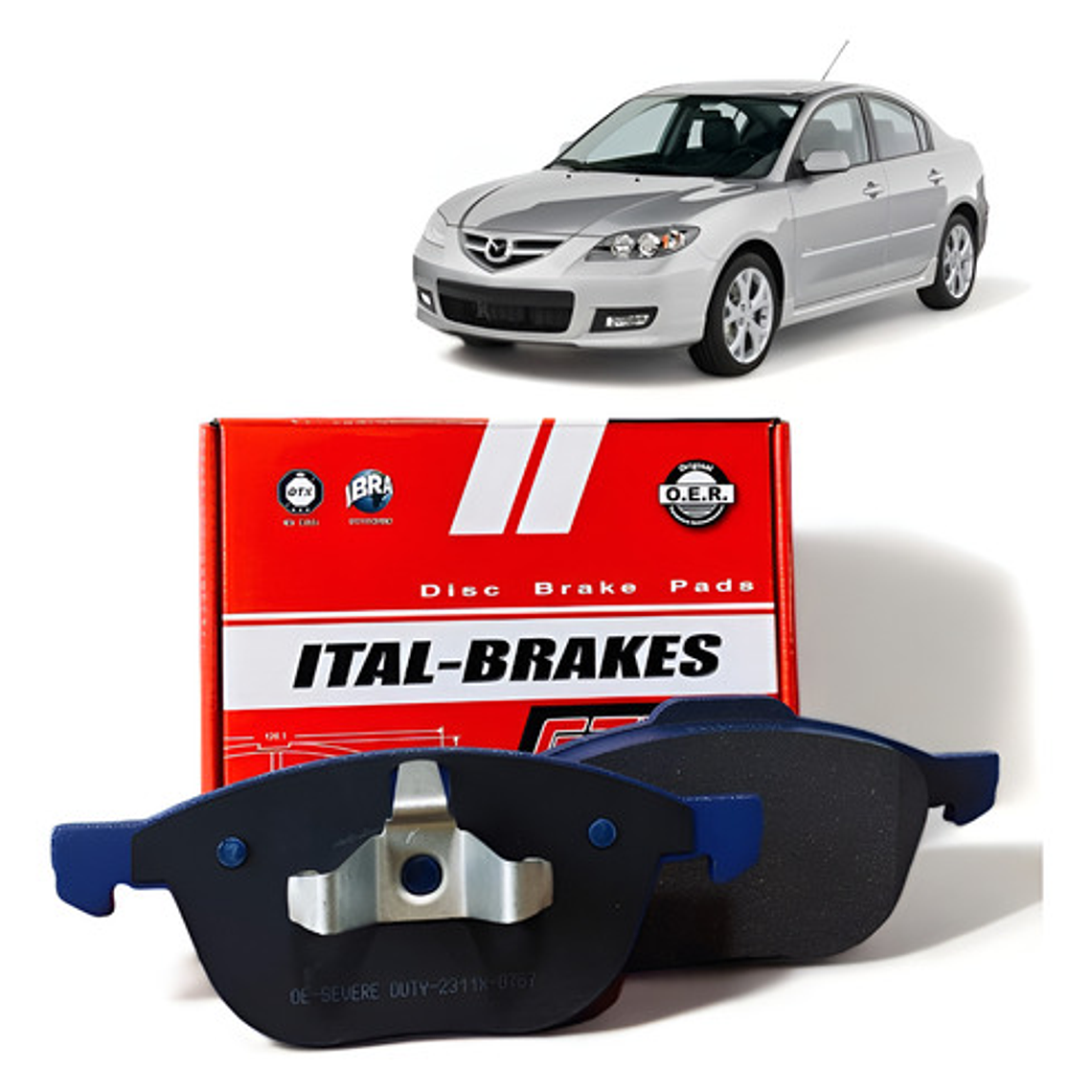 Pastillas De Frenos Delanteras Gtx Mazda 3 2008-2013 1