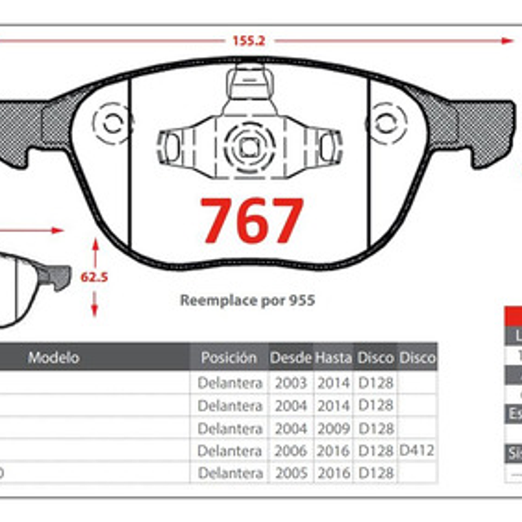 Pastillas De Frenos Delanteras Gtx Mazda 3 2008-2013 3