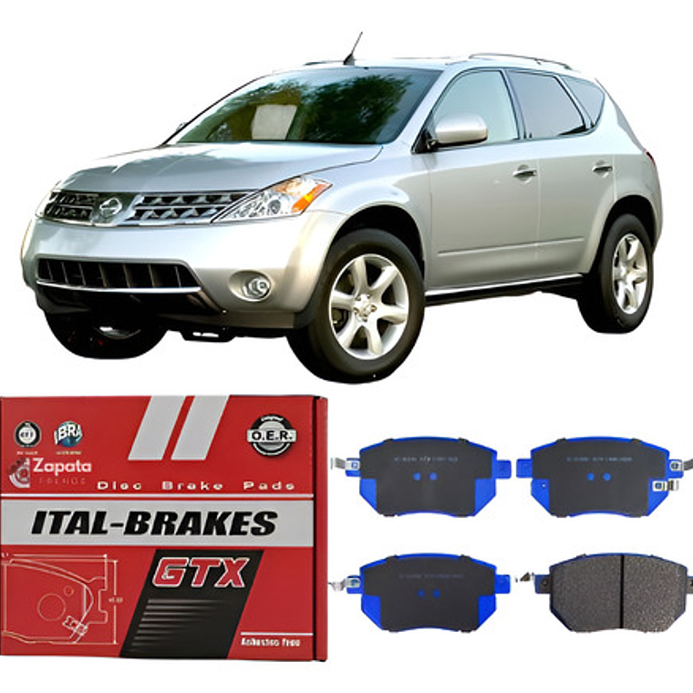 Pastillas De Frenos Delanteras Nissan Murano 2003-2012 1