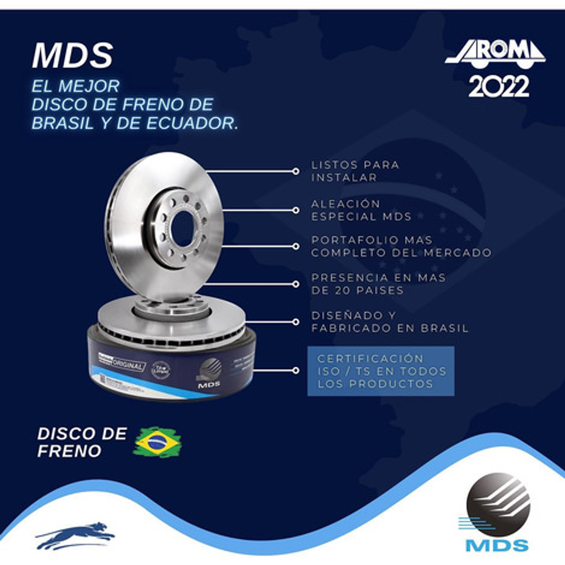 Discos Freno Mds Para Chevrolet Prisma - Onix (par) 3
