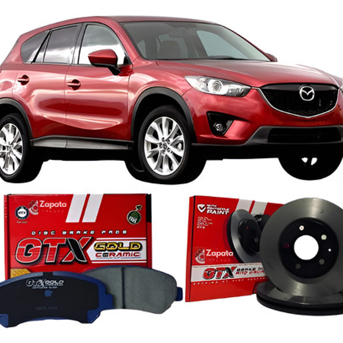 Discos De Freno + Pastillas Del Cerámica Mazda Cx5 2013 + 1
