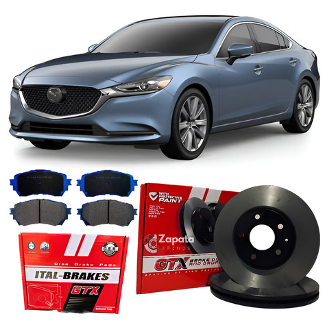 Kit Discos De Freno + Pastilla Delanteras Mazda 6 2013-2023  1