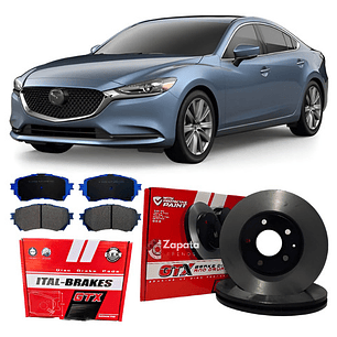 Kit Discos De Freno + Pastilla Delanteras Mazda 6 2013-2023 