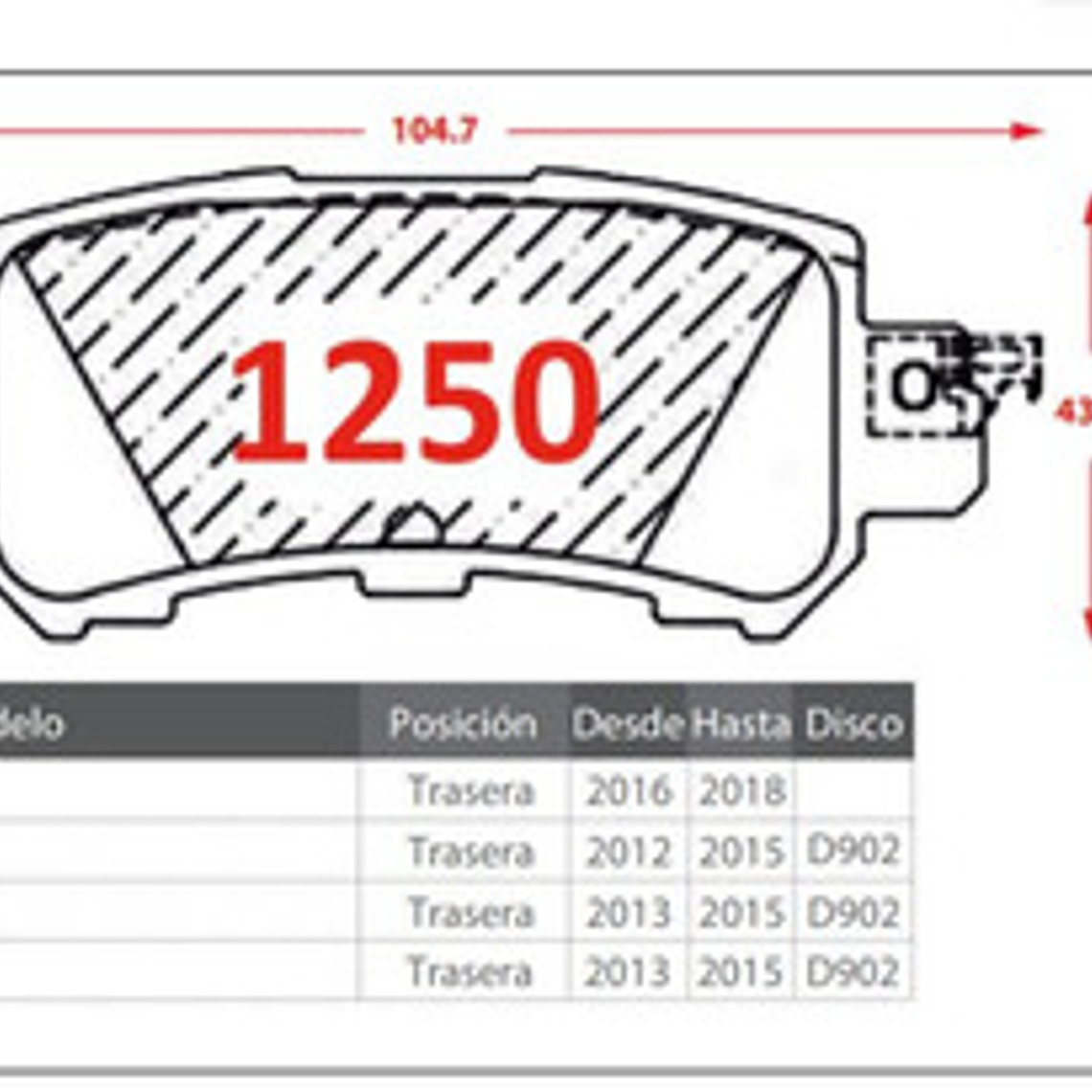 Pastillas De Frenos Traseras Mazda Cx5 2012-2024 3