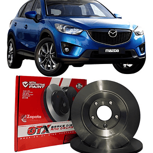 Par Discos De Freno Traseros Gtx Mazda Cx5 2011 +