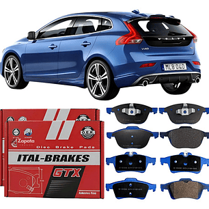 Pastillas Freno Del Y Tras Para Volvo V40 2012+