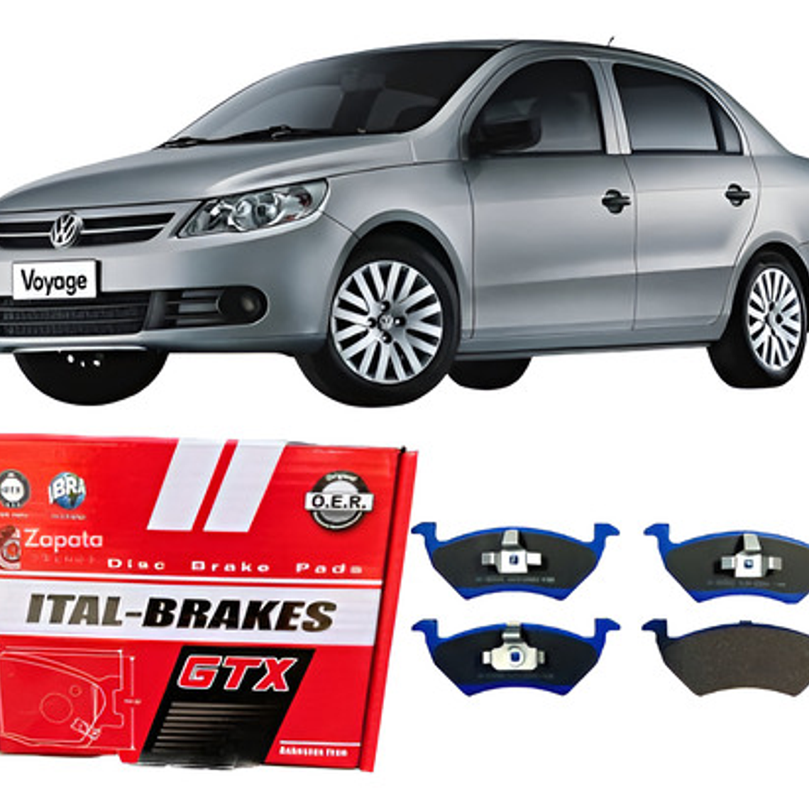 Pastillas De Frenos Delanteras Volkswagen Voyage 2015 + 1