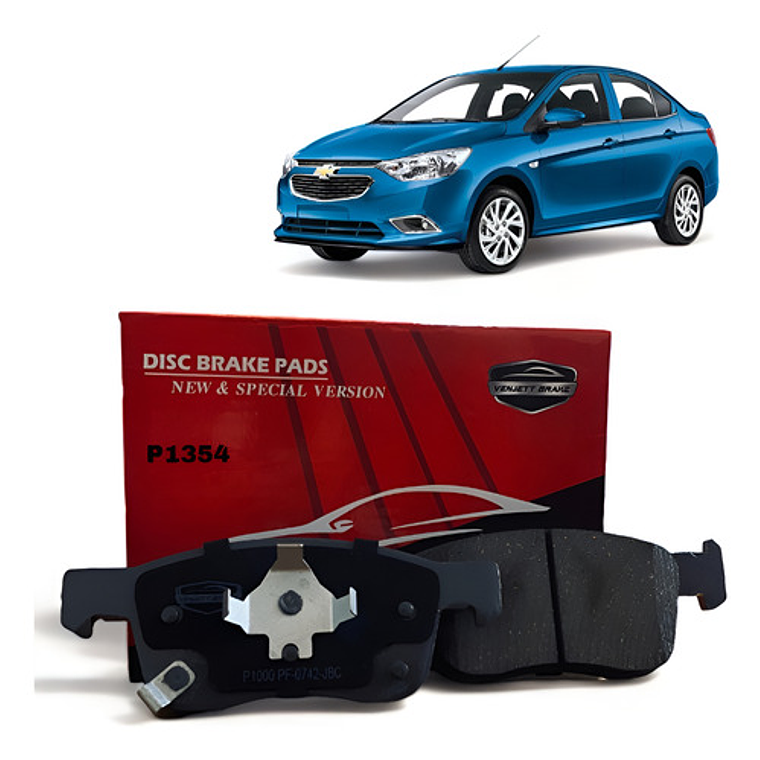 Pastillas Freno Delanteras Cerámica Chevrolet Sail 1.5 2015+ 1