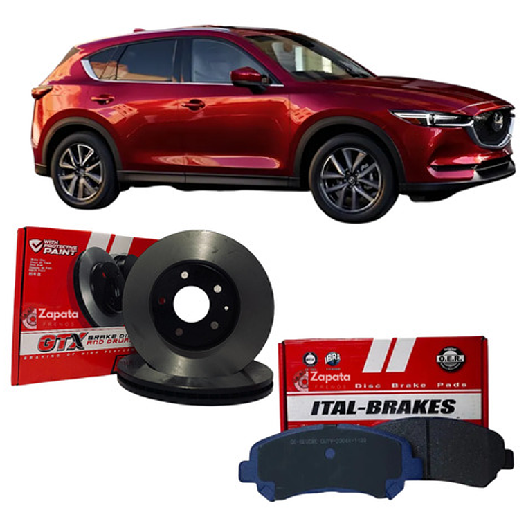 Kit Discos De Freno + Pastillas Del Mazda Cx5 2013 + 1