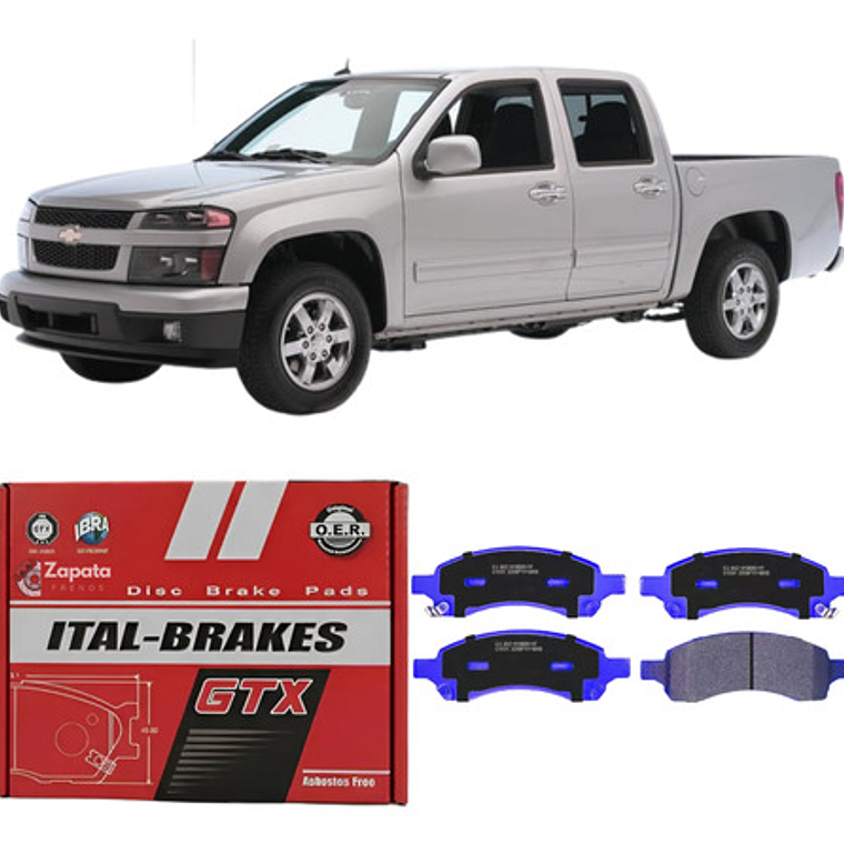 Pastillas De Frenos Delanteras Chevrolet Colorado 2009-2012 1